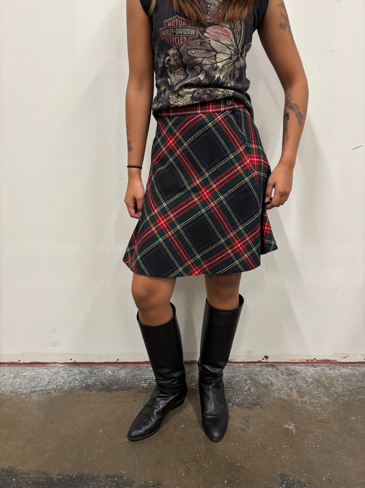 Express Plaid Skirt