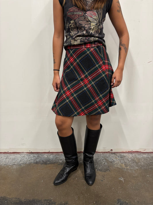 Express Plaid Skirt