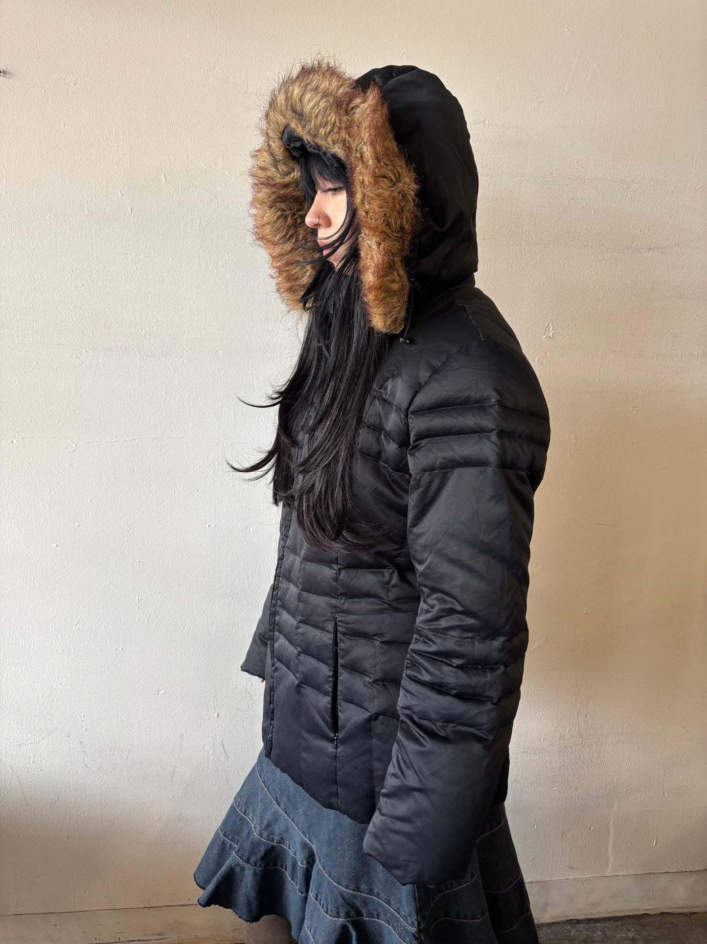 Vintage Calvin Klein Puffer Fur Jacket