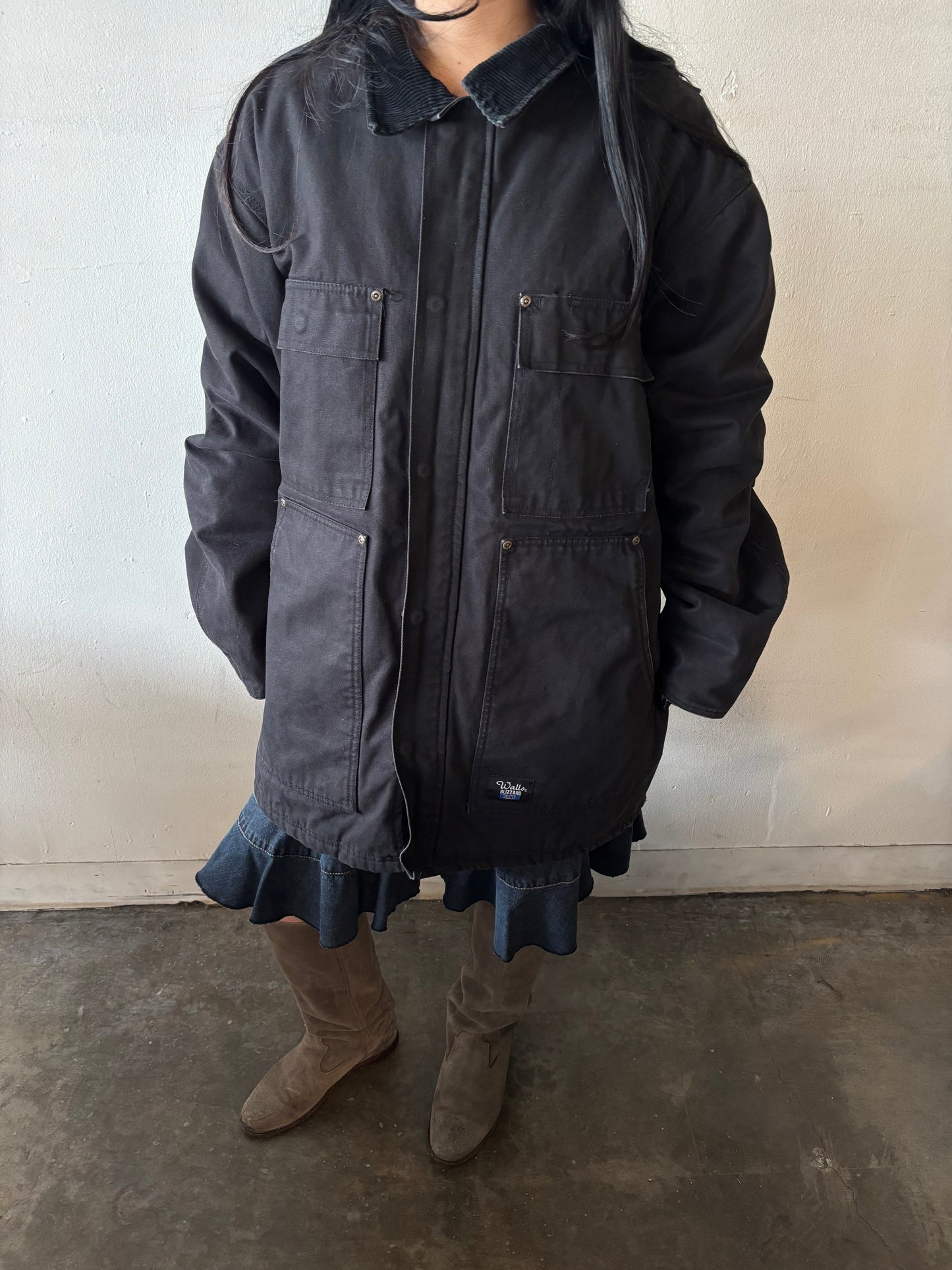 Vintage Walls Button Up Workwear Jacket