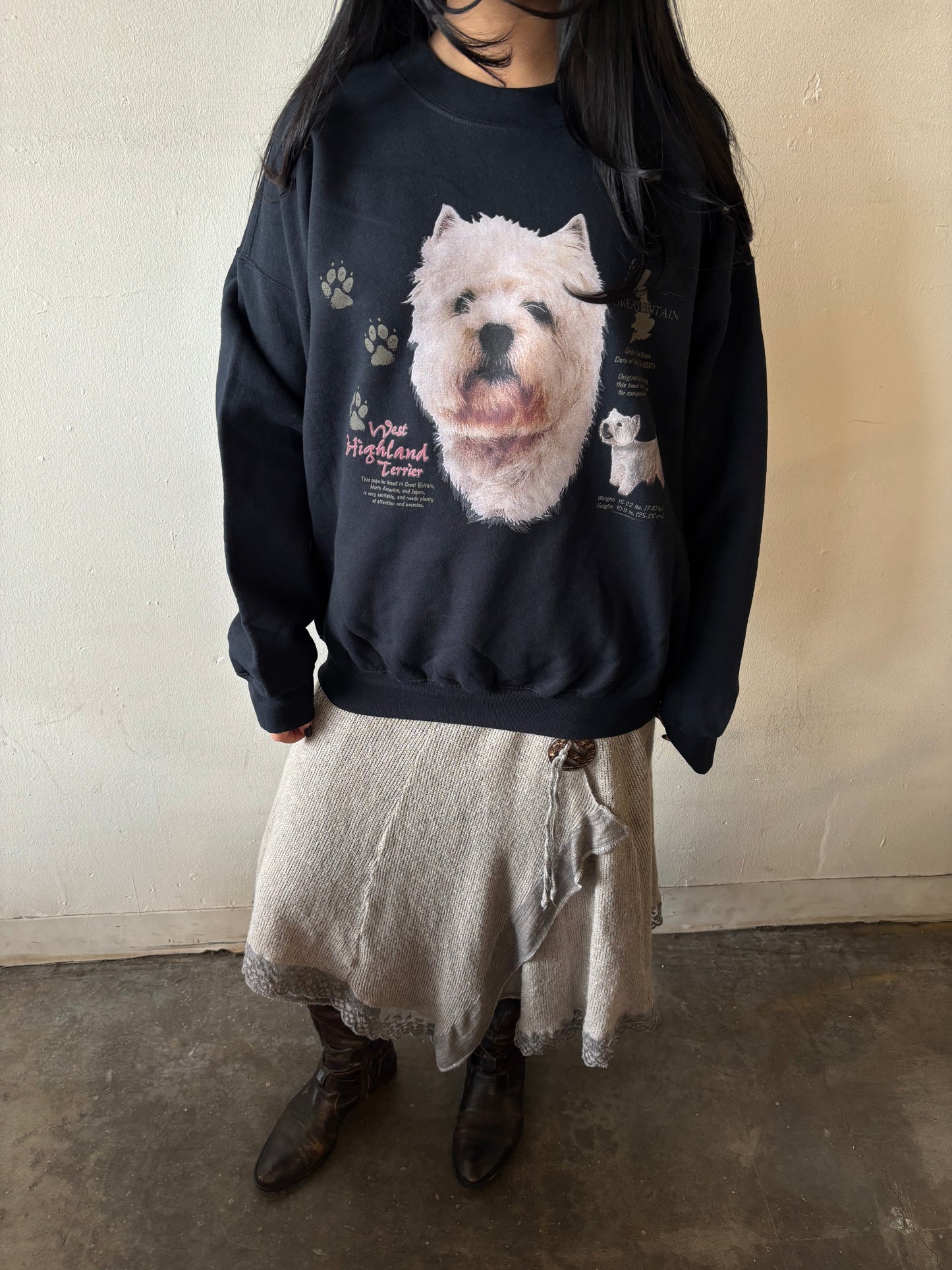 Vintage West Highland Terrier Crewneck