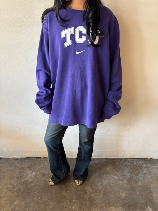Vintage TCU Nike Crewneck