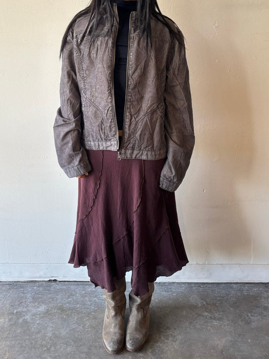 Vintage Grey Stripped Jacket