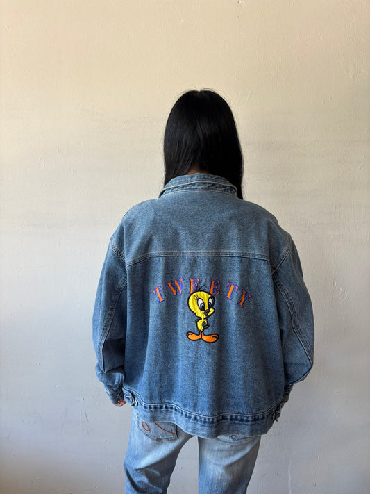 Vintage Tweety Bird Denim Jacket