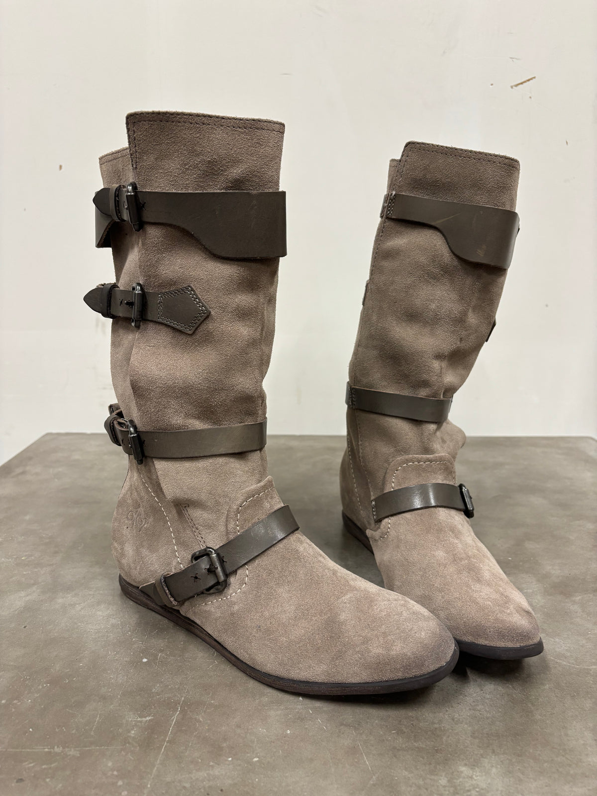OTBT Suede Buckle Boots