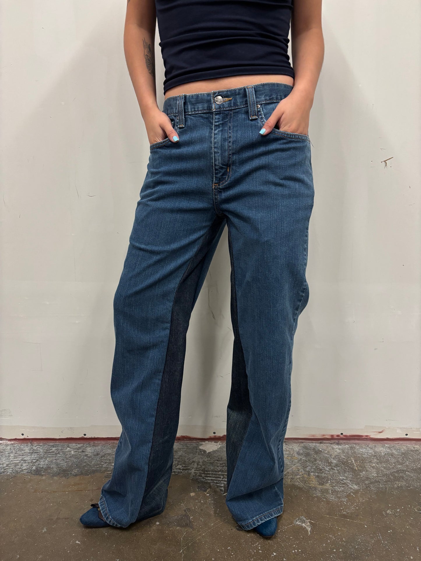 Reworked Carhartt Split Denim Jeans