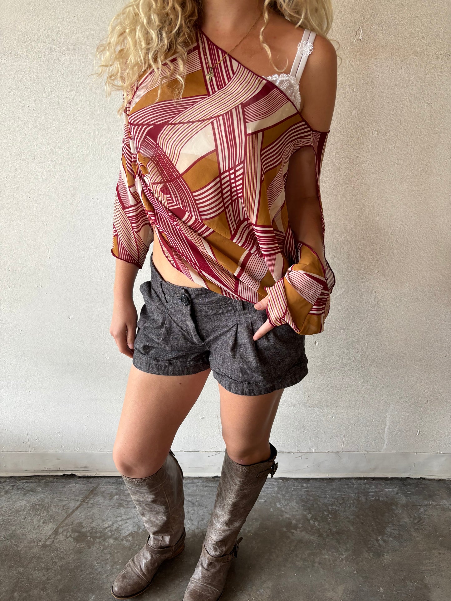 Vintage Pola Sheer Top