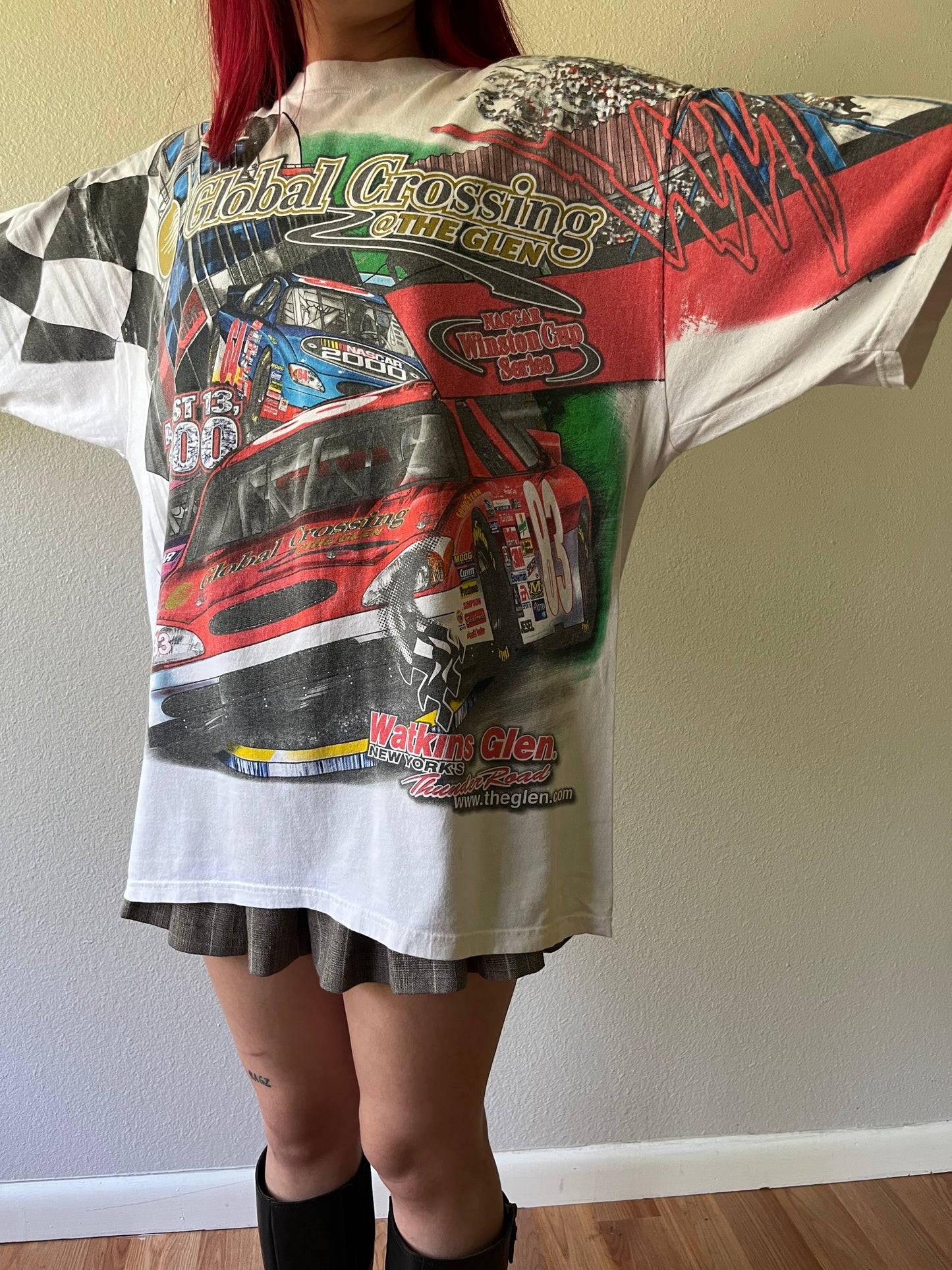 Vintage 2000 NASCAR Racing All Over Print Shirt