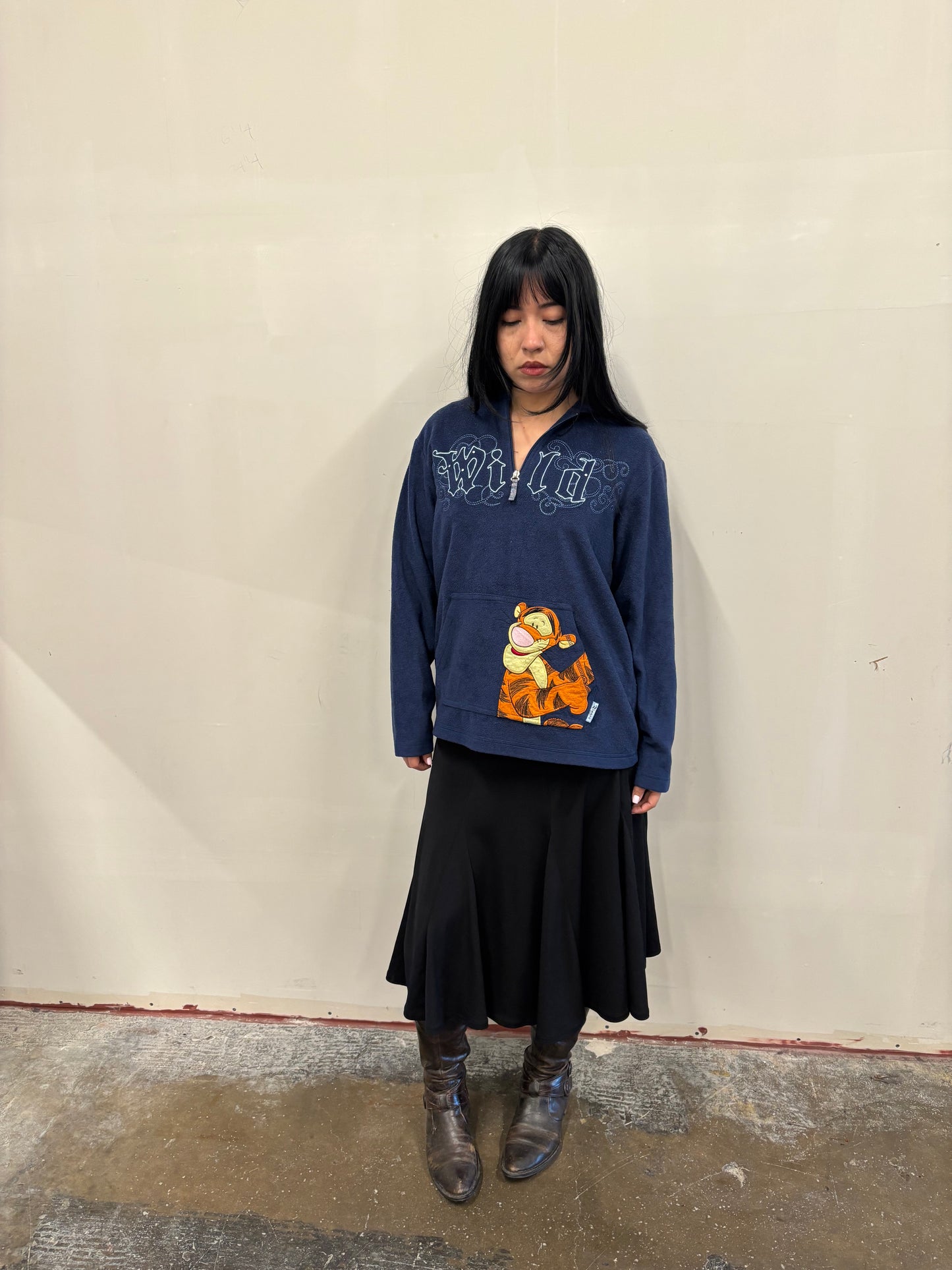 Vintage Tigger Quarter Zip Sweater