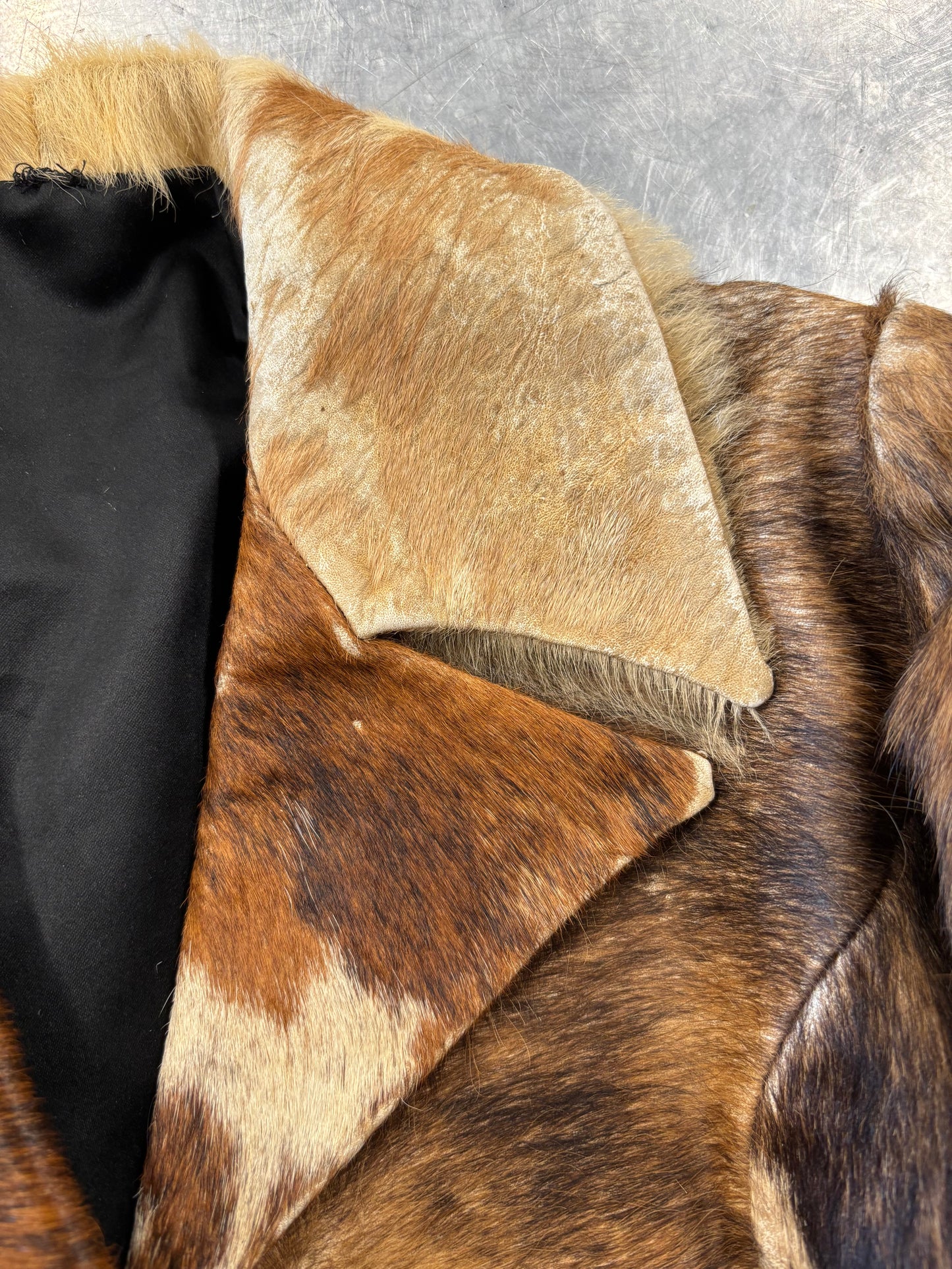 Vintage Cow Fur Coat