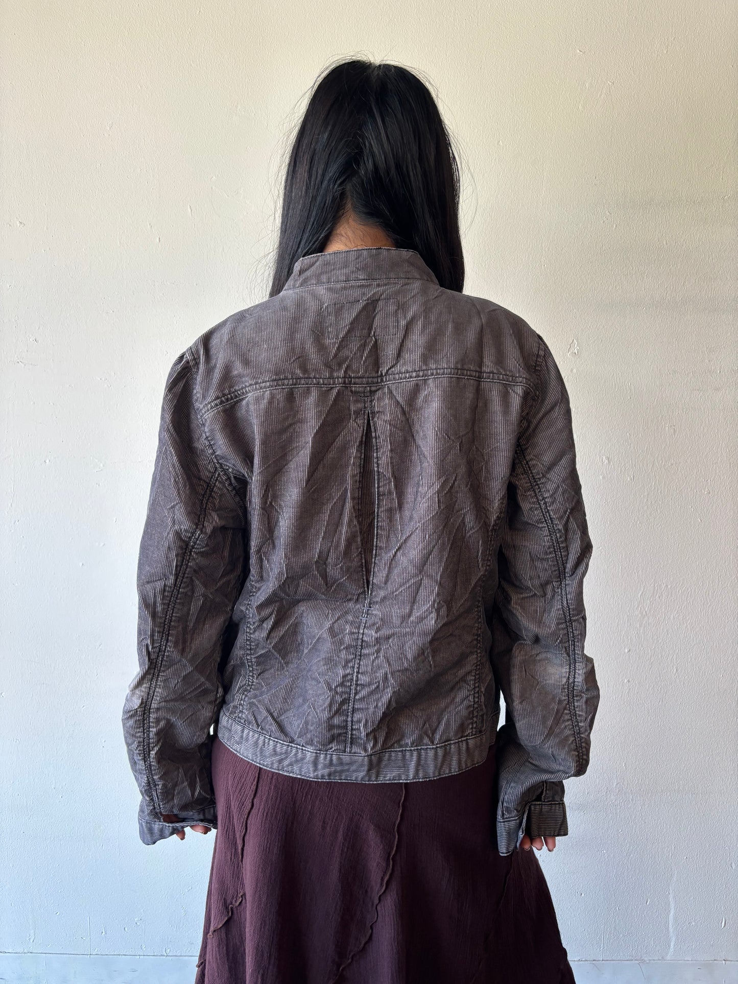 Vintage Grey Stripped Jacket