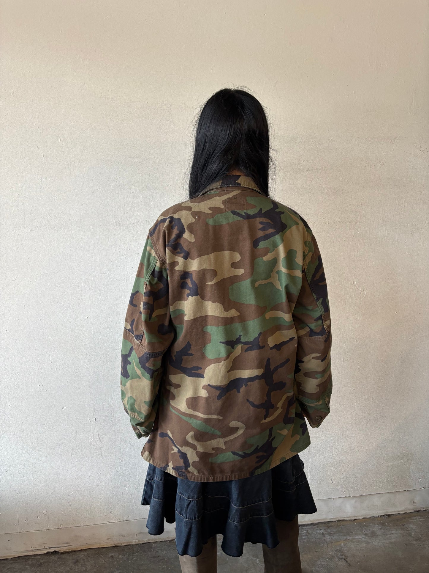 Vintage Camo Button Up