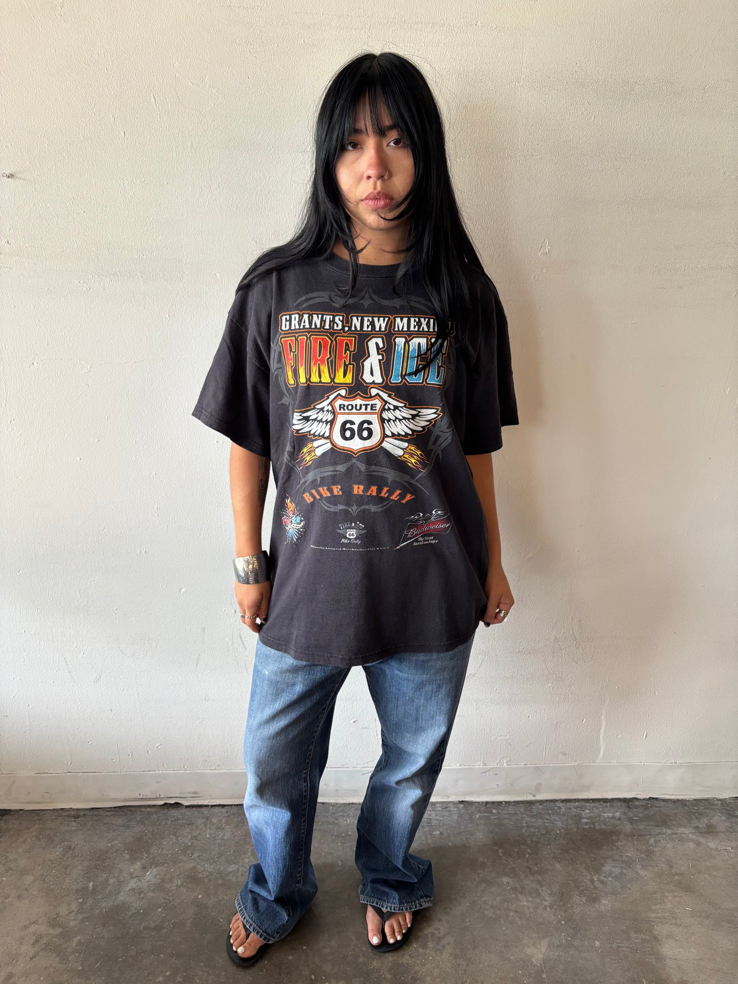 Vintage Fire & Ice Bike Rally Shirt
