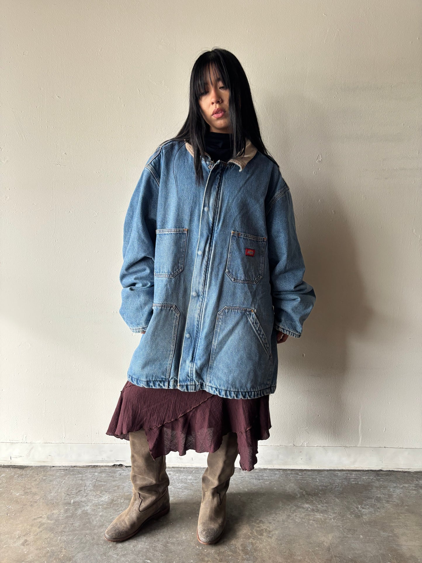 Vintage Dickies Denim Trench Coat