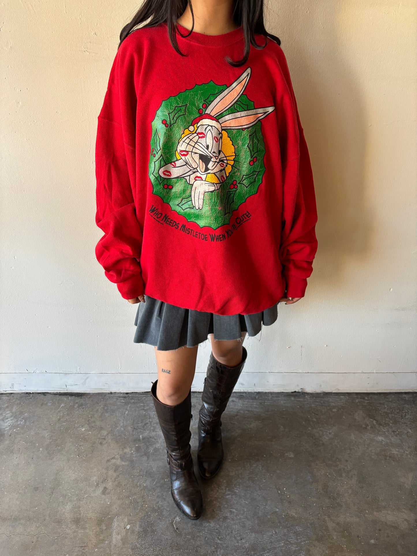 Vintage Bugs Bunny Christmas Crewneck