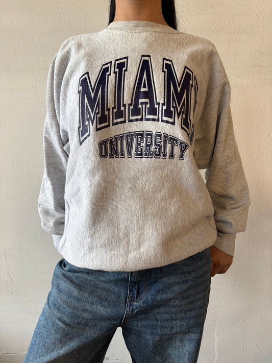 Vintage Miami University Champion Reverse Weave Crewneck