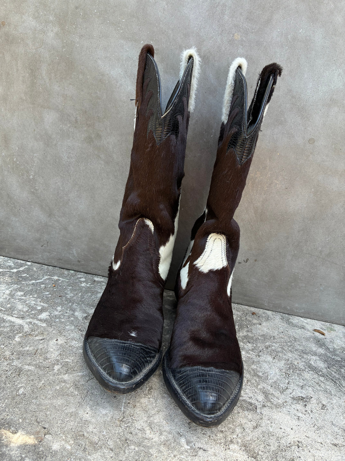 Vintage Creations by Tony Lama Cowhide SUPER RARE Cowboy Boots