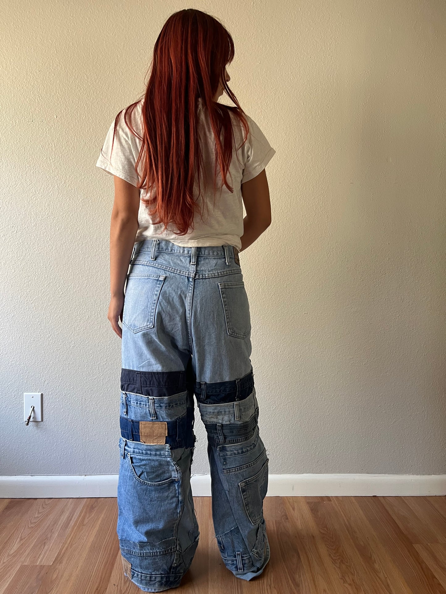 Reworked Wrangler Denim Jeans