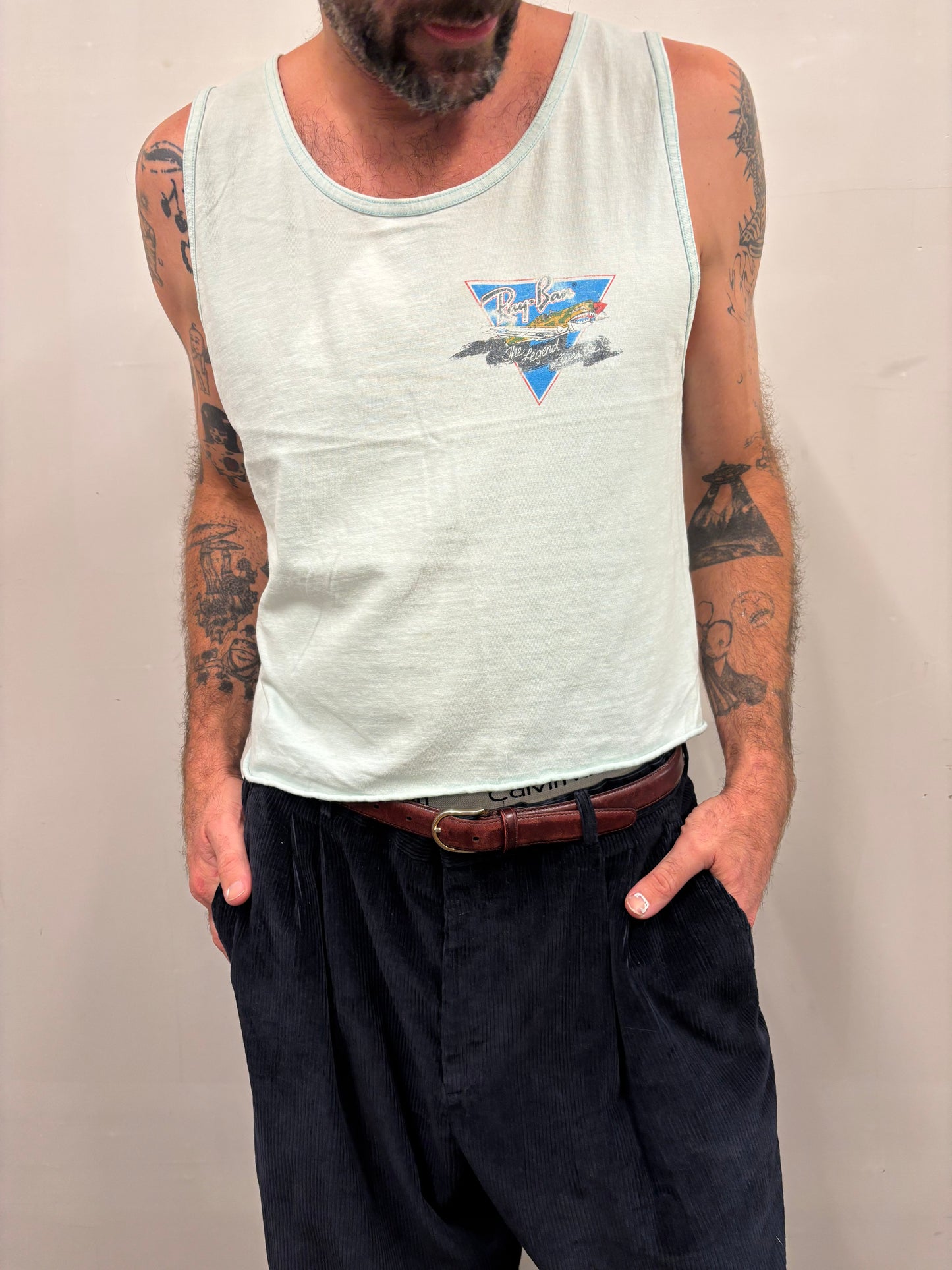 Vintage Rag Ban Cropped Tank