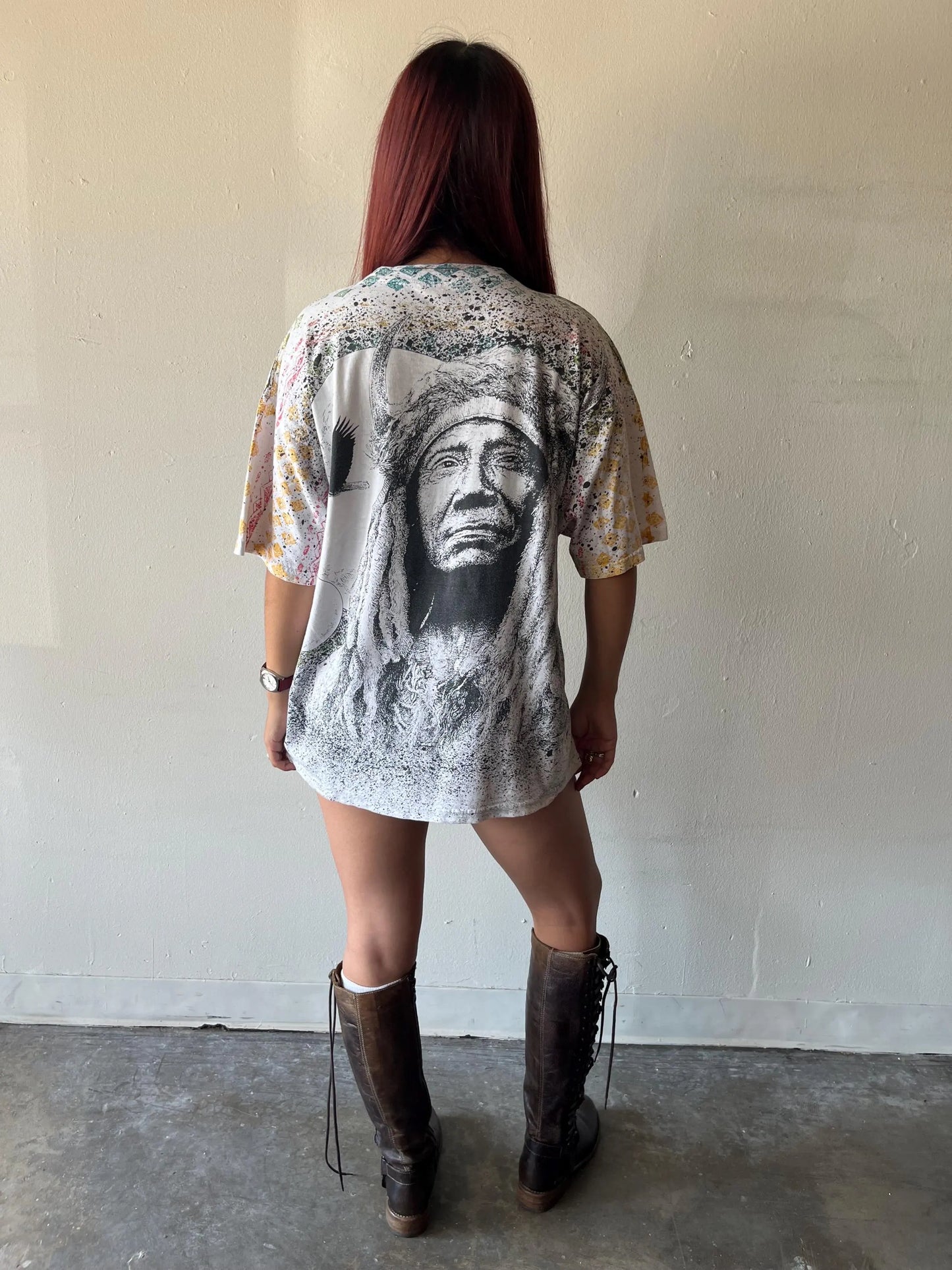 Vintage Native All Over Print Shirt