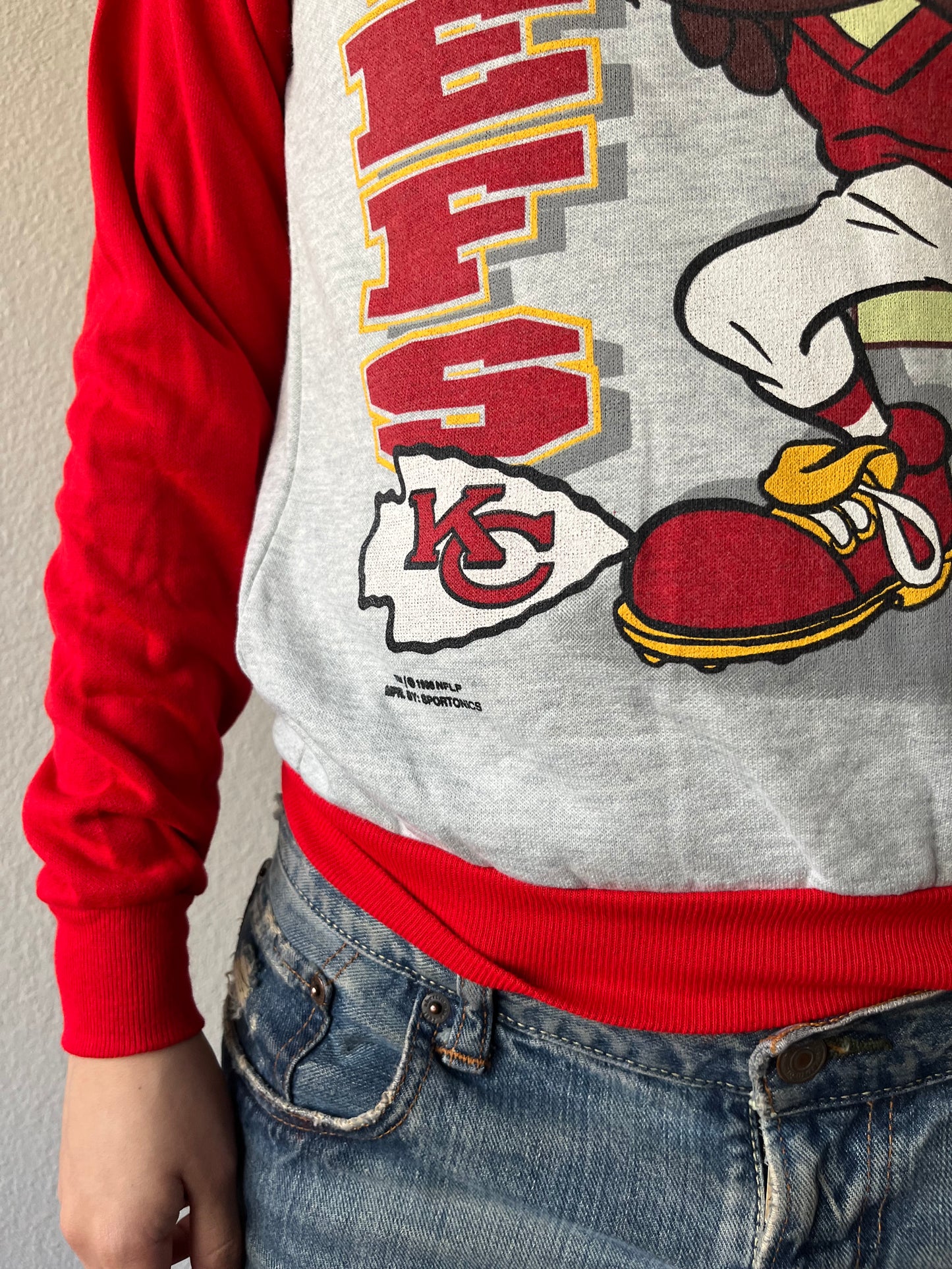 Vintage Taz Kansas City Chiefs Crewneck