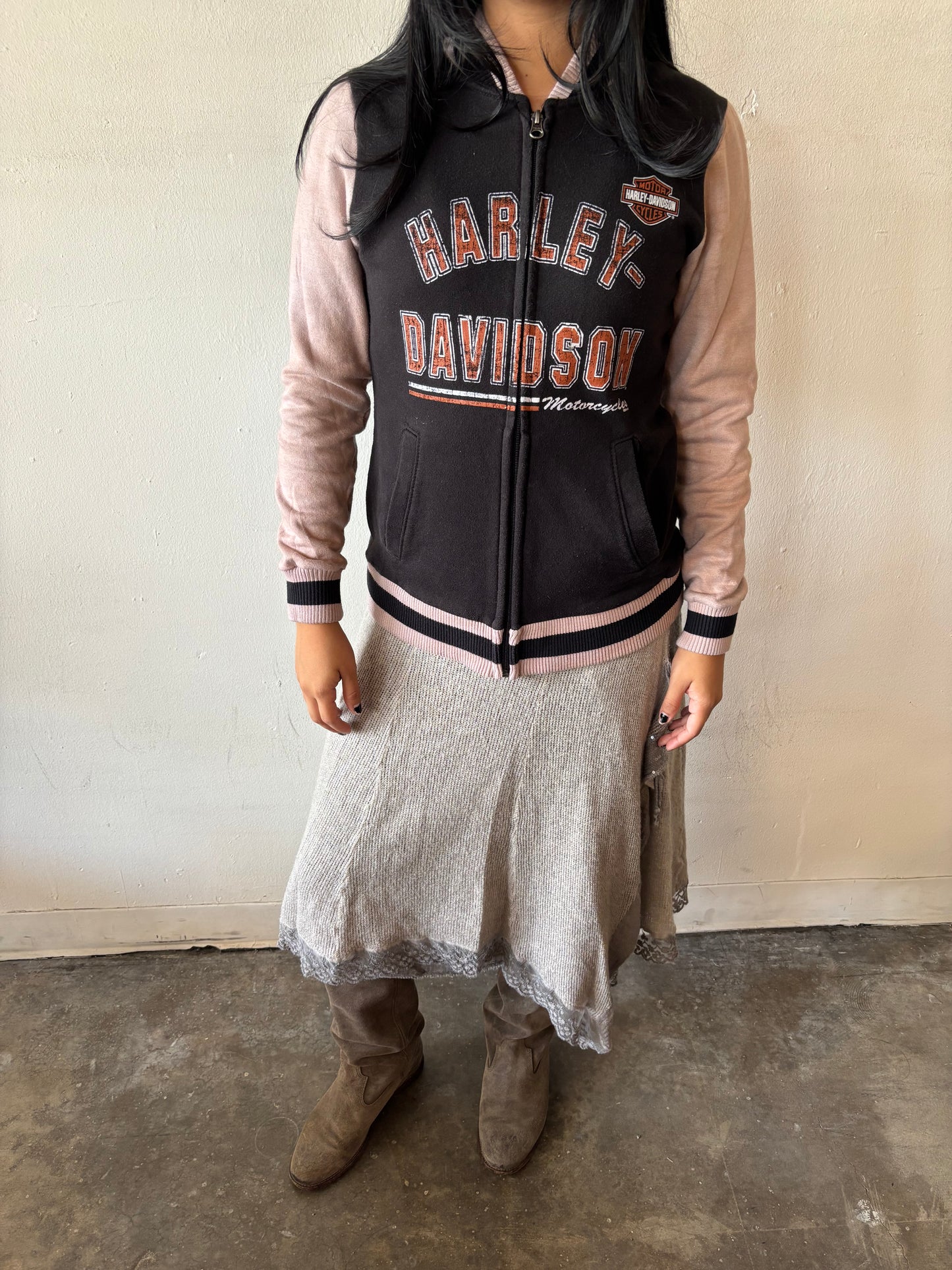 Vintage Harley Davidson Zip Up Jacket
