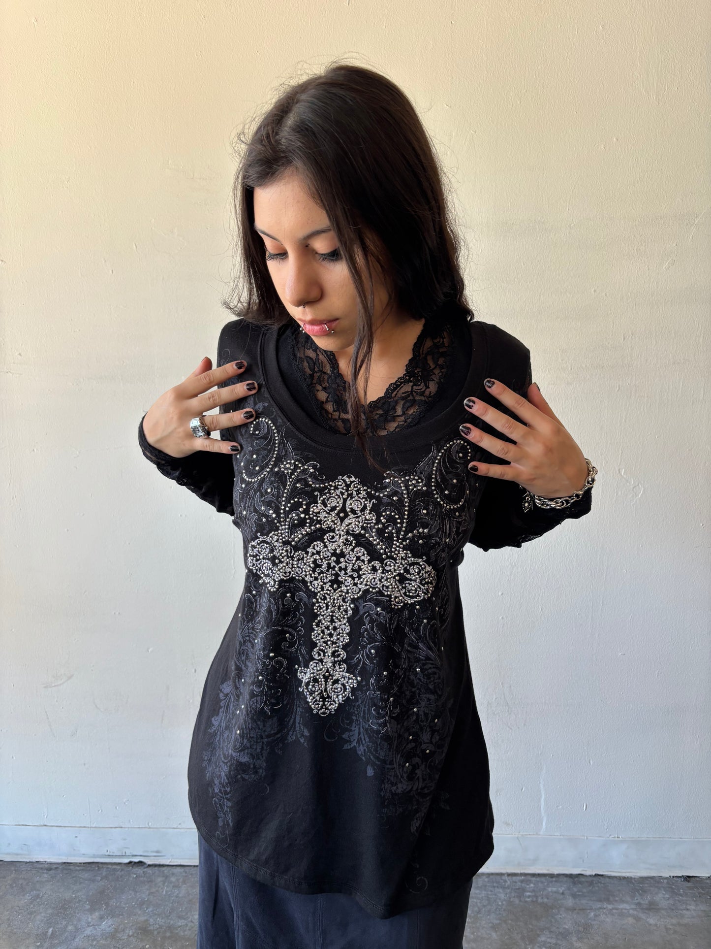 Y2K Lace Top