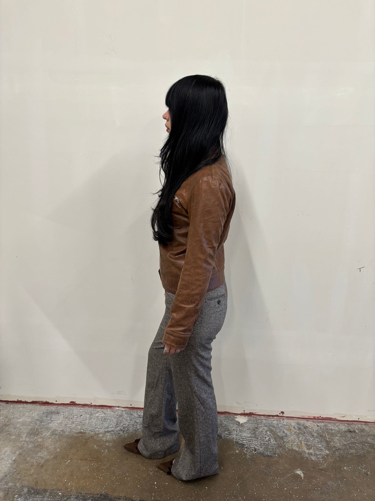 Vintage Express Brown Office Pants