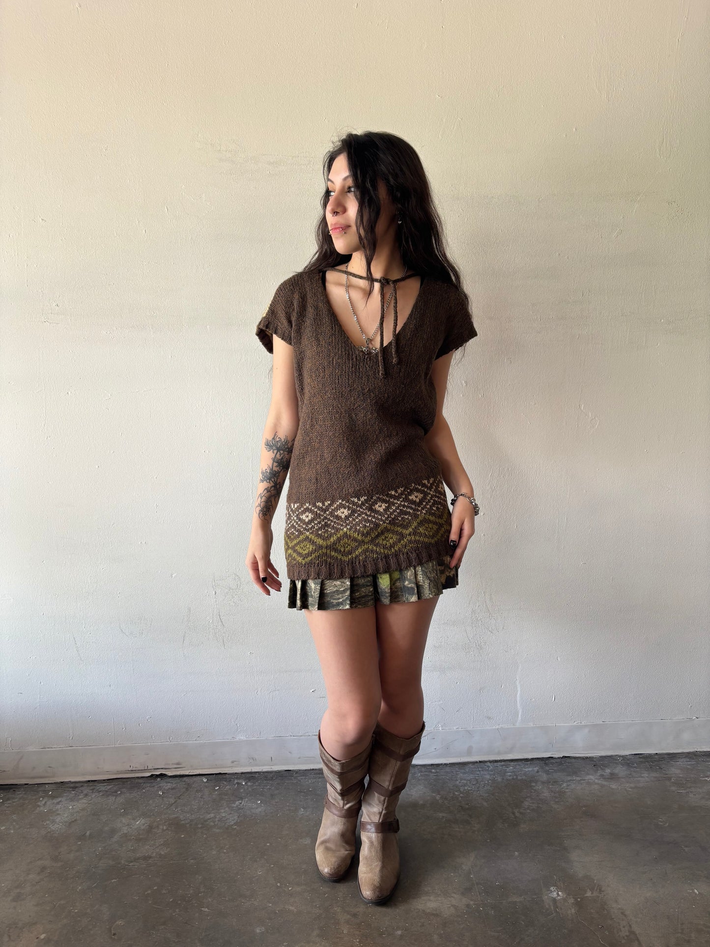 Vintage Knitted Dress Top