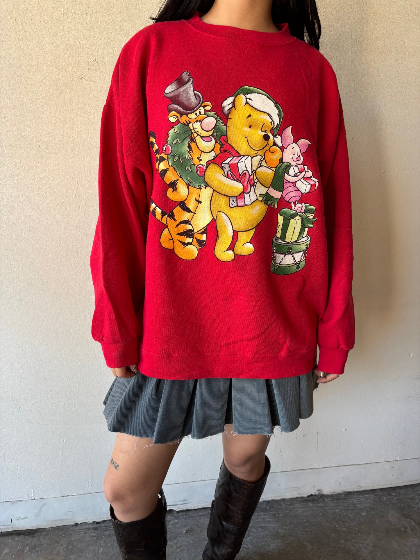 Vintage Winnie the Pooh & Friends Christmas Crewneck