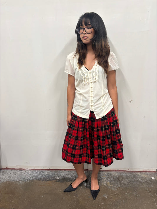 Vintage Pendleton Plaid Skirt