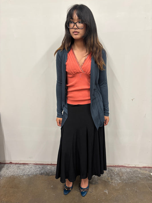 Deletta Navy Blue Cardigan