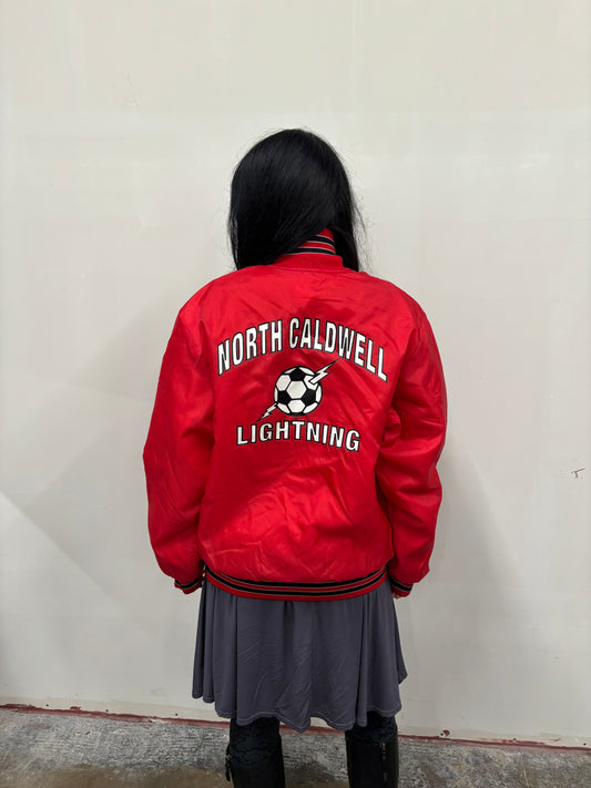 Vintage North Caldwell Lightning Varsity Jacket