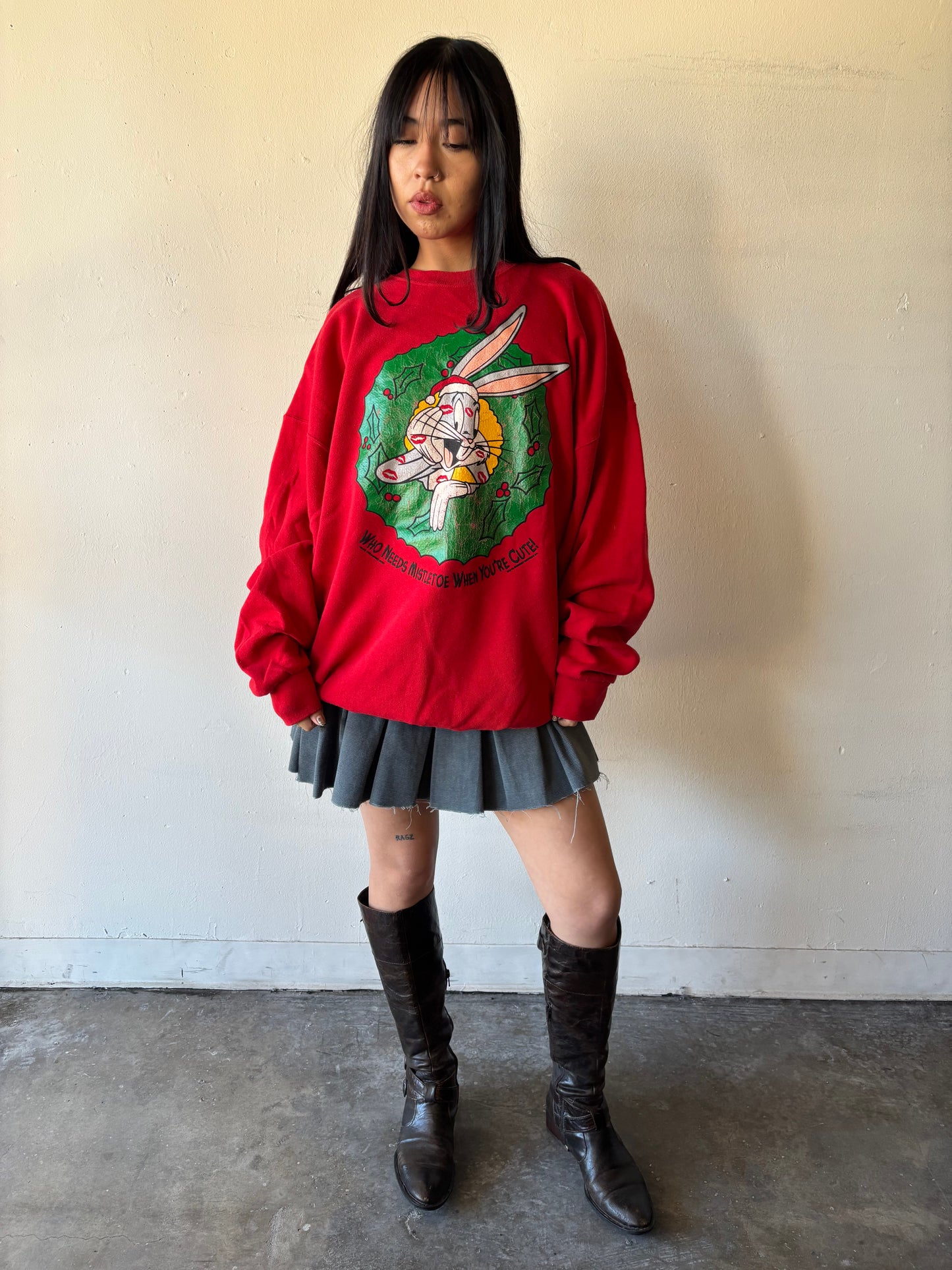 Vintage Bugs Bunny Christmas Crewneck