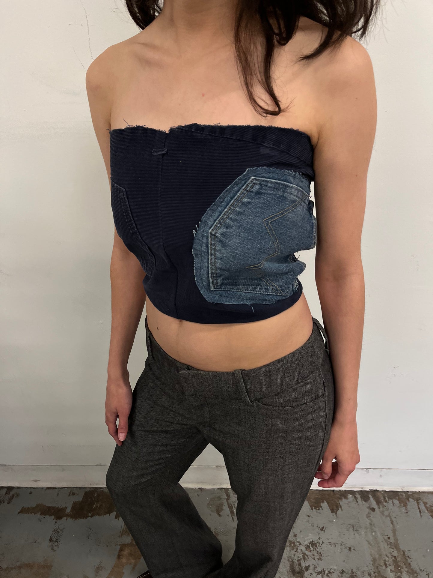 Reconstructed Levi’s Denim Corset