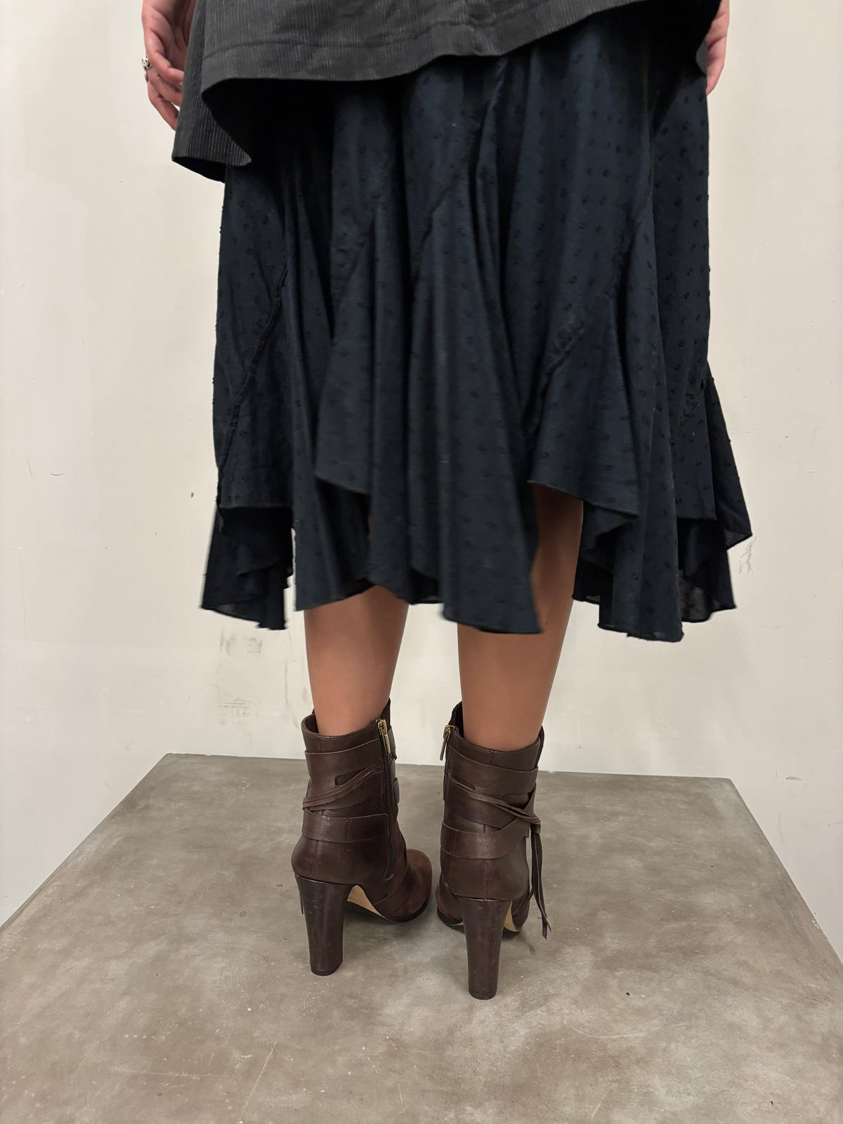 Vince Camato Brown Suede Leather Fringe Boots