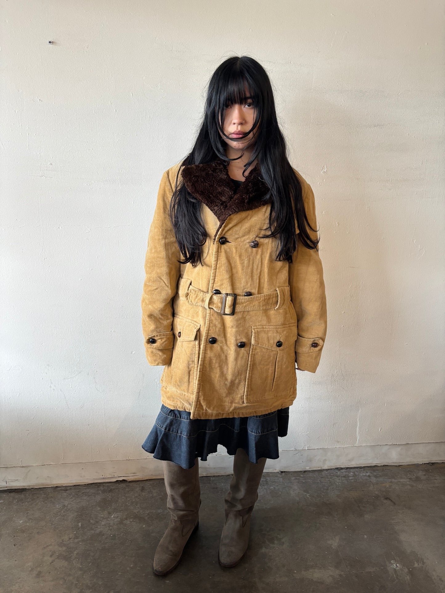 Vintage K Mart Corduroy Button Up Coat
