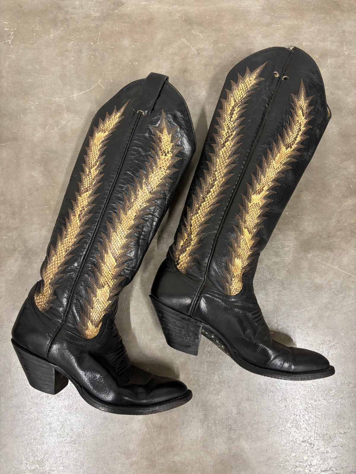 Vintage Larry Mahan 90s Western Cowboy Boots