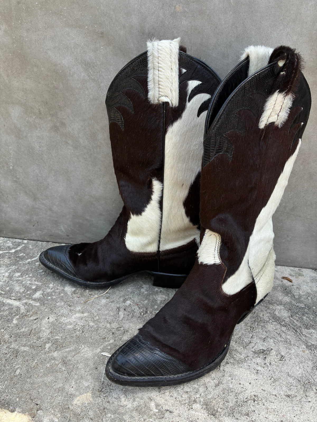 Vintage Creations by Tony Lama Cowhide SUPER RARE Cowboy Boots