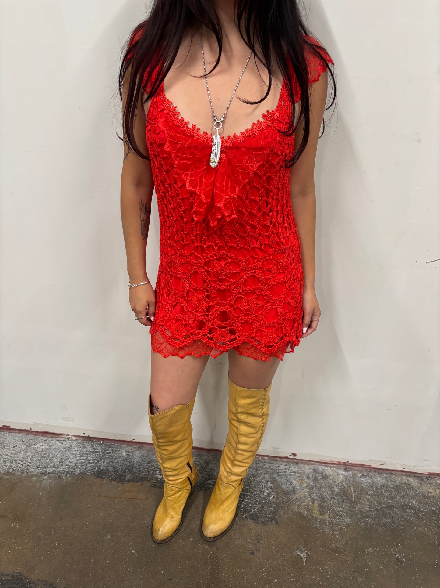 Azi Crochet Dress