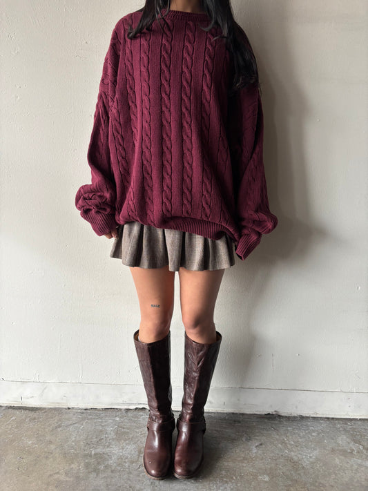 Vintage Roundtree & York Maroon Sweater