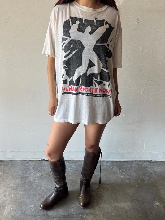 Vintage 1988 Reebok Human Rights Now Tour Shirt