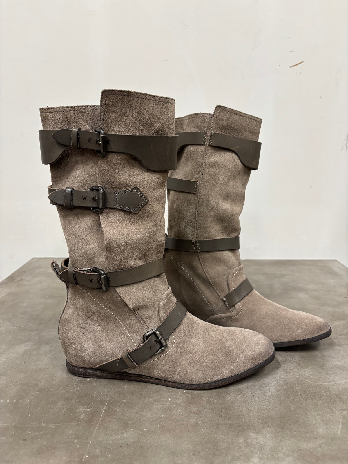 OTBT Suede Buckle Boots