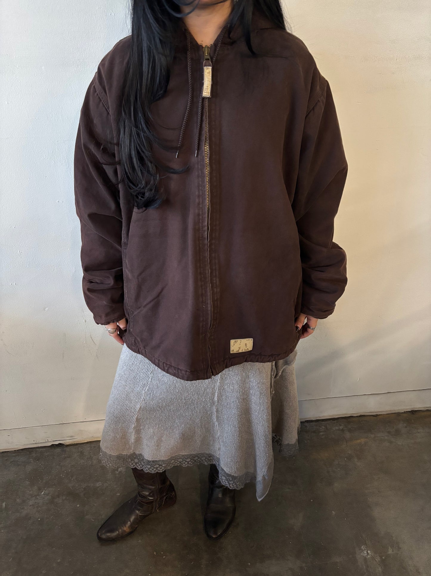 Brown Schmidt Workwear Sherpa Jacket