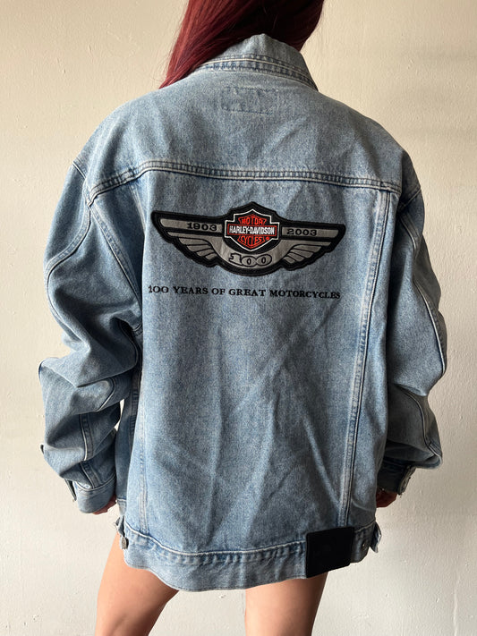 Vintage Harley Davidson Denim Jacket