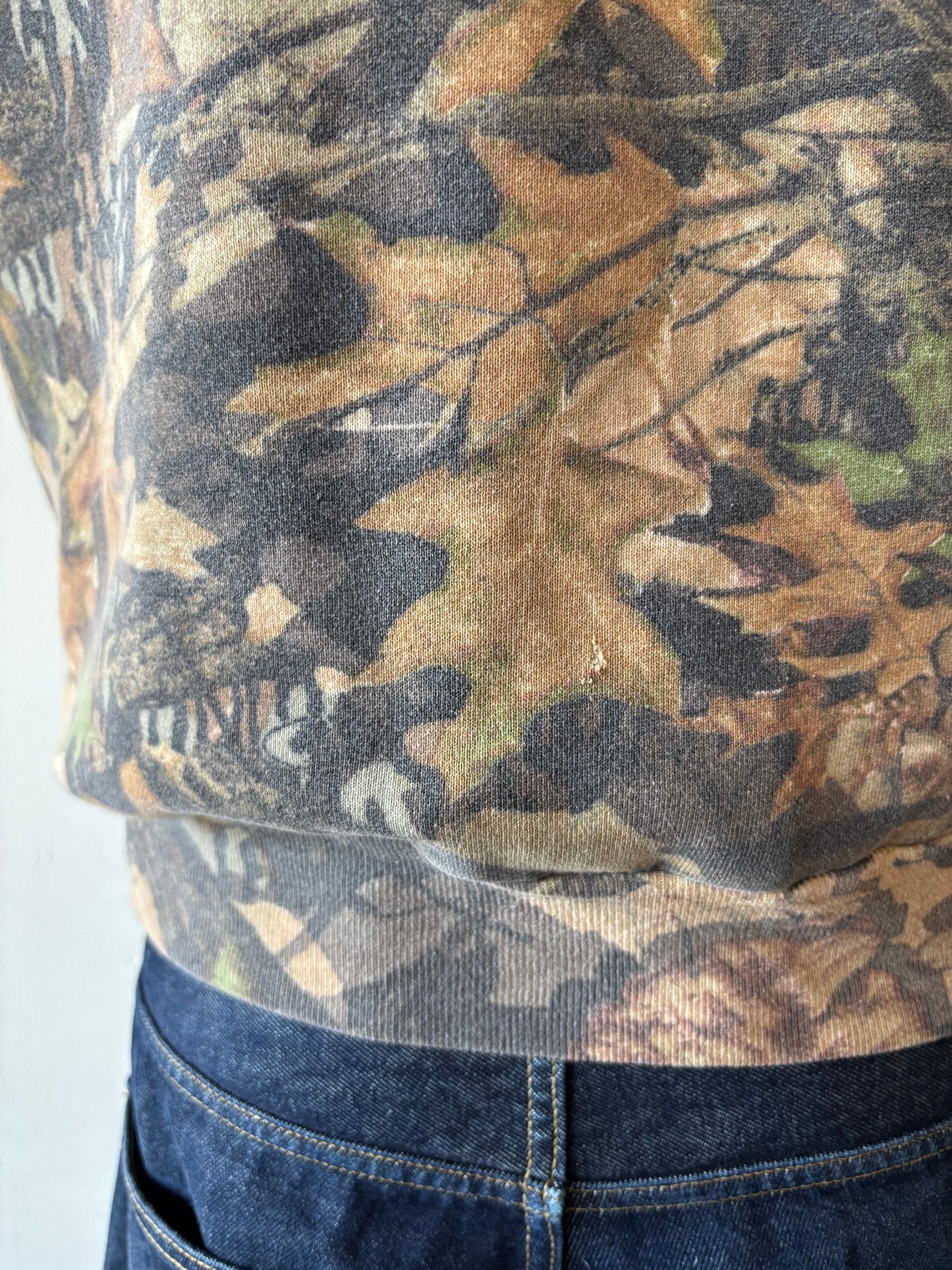 Vintage Camo Half Zip Jacket