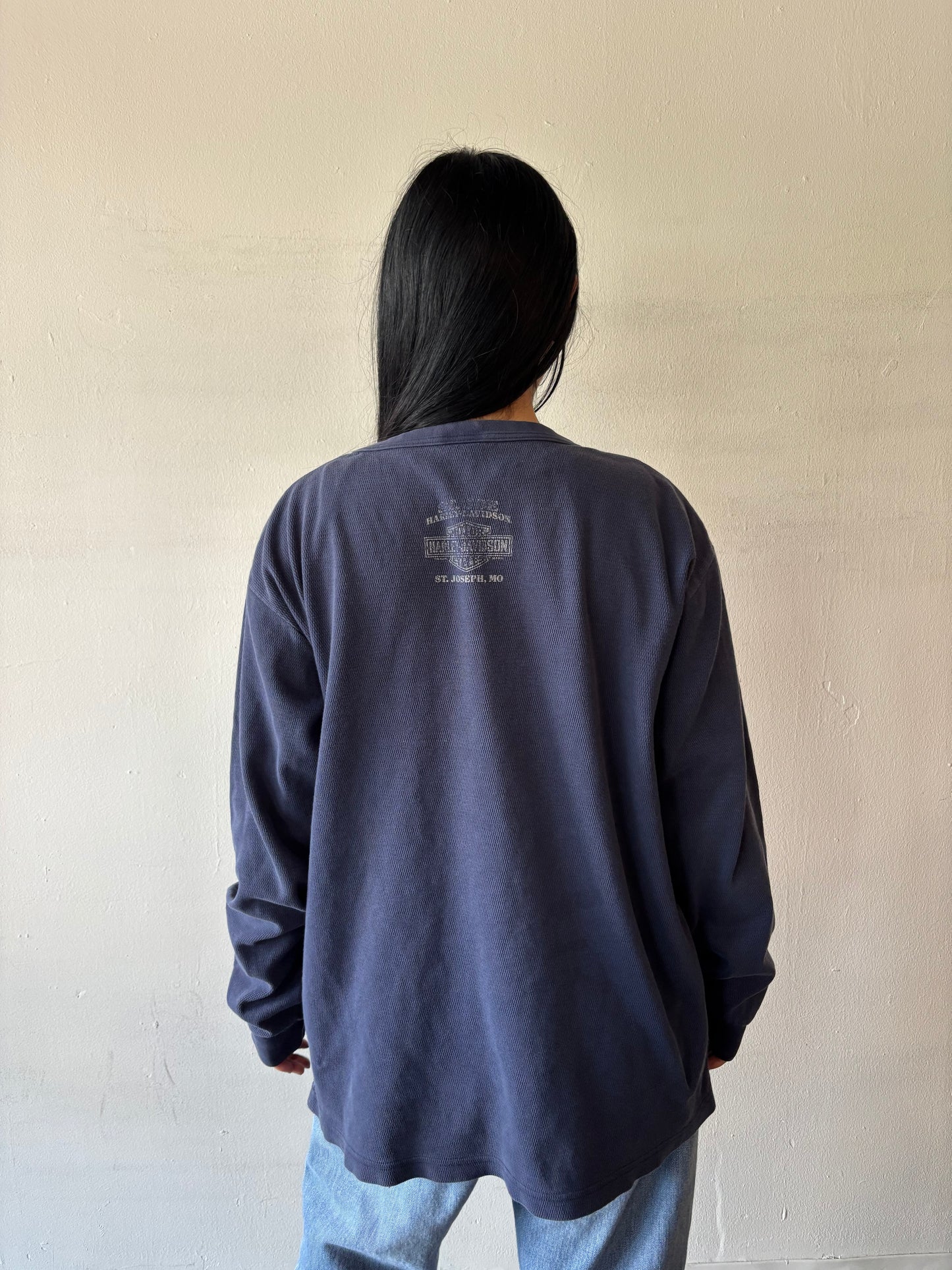 Vintage Harley Davidson Thermal Shirt