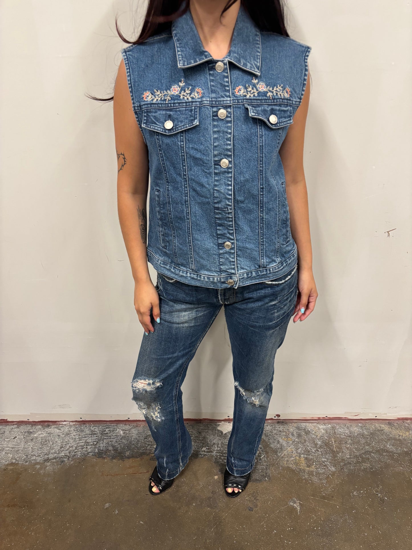 Vintage Pendleton Denim Vest