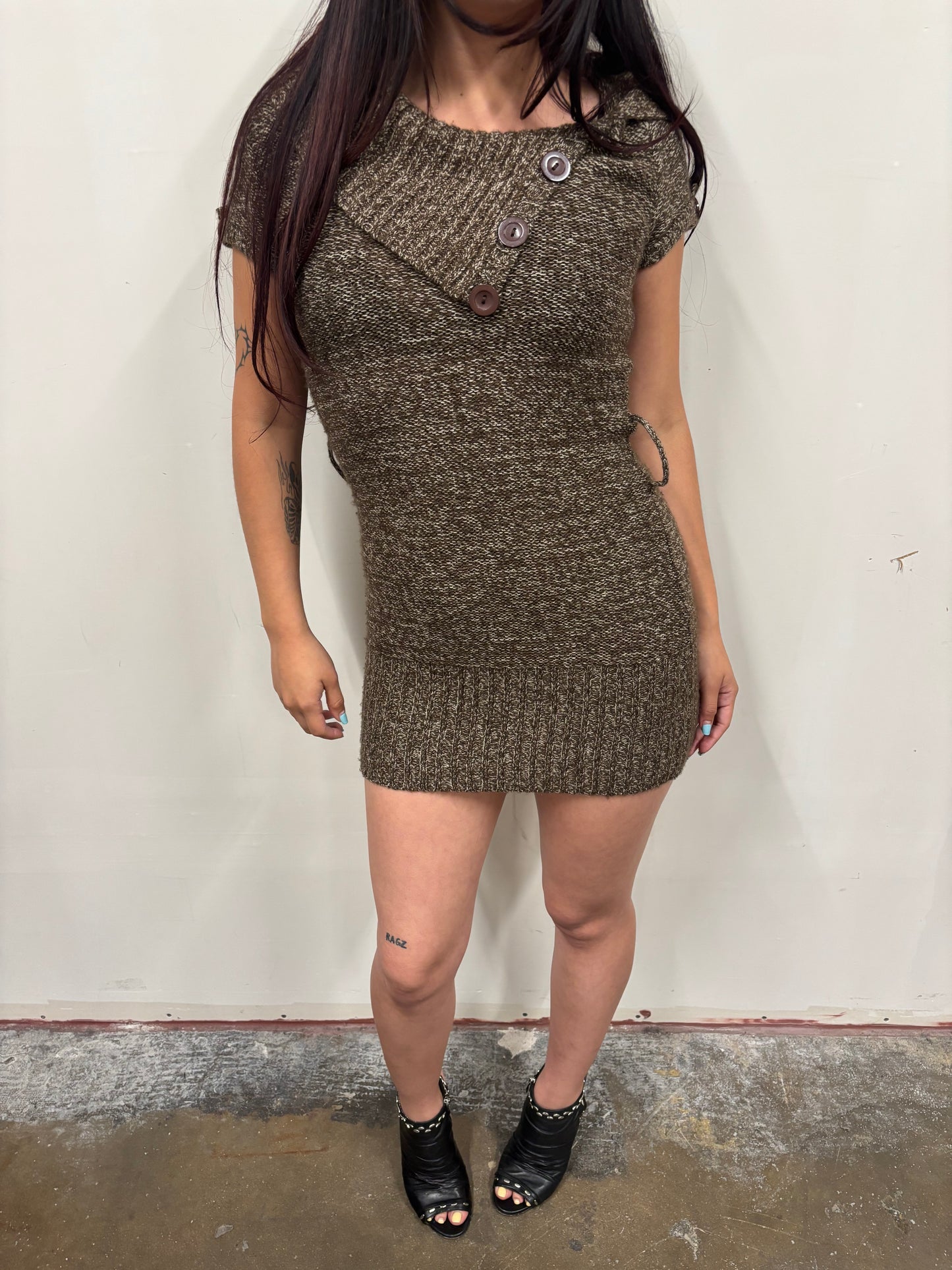 Brown Knit Dress