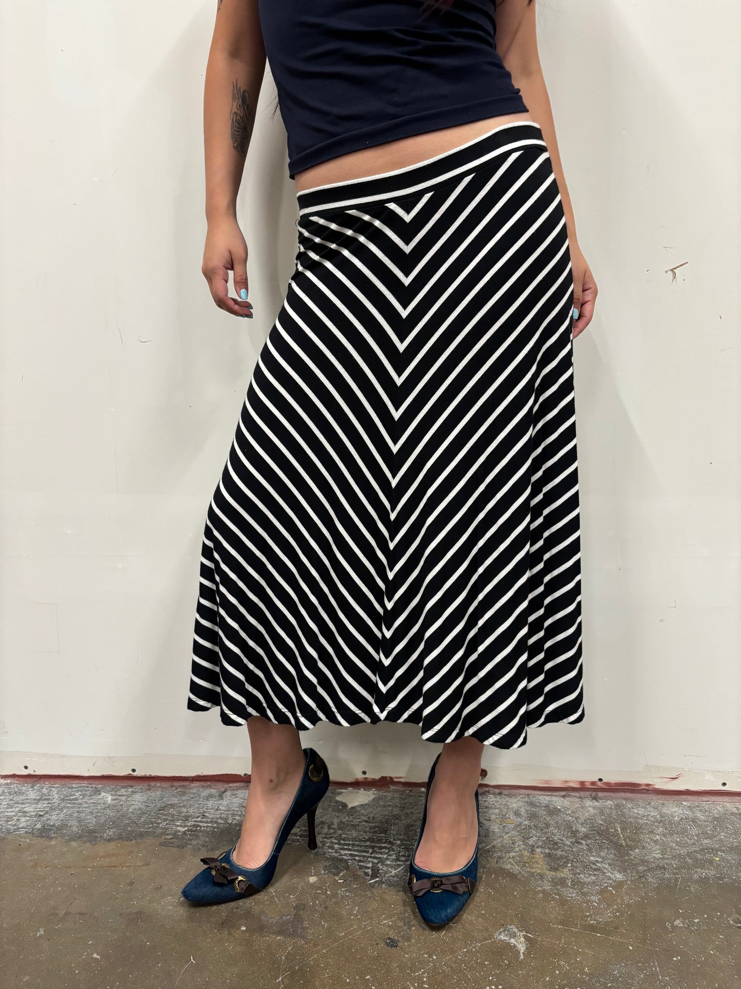 Loft Striped Skirt